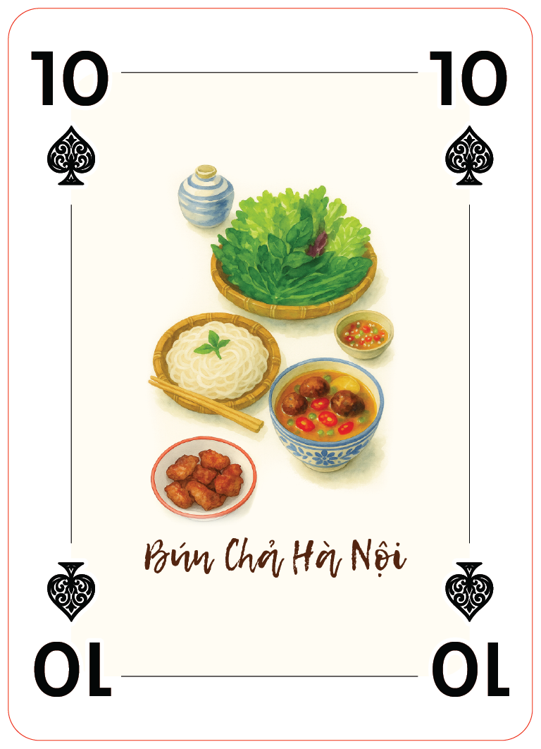 10 Spade - Bún Chả Hà Nội - NGON Vietnam